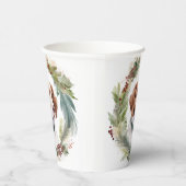 Brittany Spaniel Weihnachtsfeiertag Festliche Jung Pappbecher (Rechts)