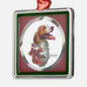 Brittany Spaniel Weihnachtsgeschenke Ornament (Links)