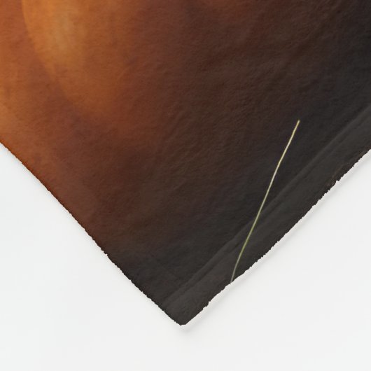 Brittany Spaniel Welpe Autumn Delight Pumpkin Fleecedecke (Ecke)