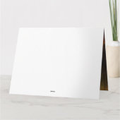 Brittany Spaniel Welpe Autumn Delight Pumpkin Karte (Rückseite)