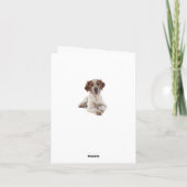 Brittany Spaniel Welpe Doppy Blank Note Card Karte (Rückseite)