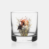 Brittany Spaniel Whiskyglas (Rückseite)