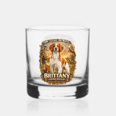 Brittany Spaniel Whiskyglas (Rückseite)