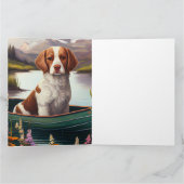 Brittany Spanier auf dem Paddle: Ein Landschaftlic Karte (Innenseite)