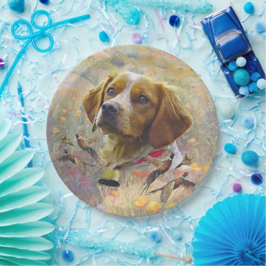 Brittany Spanisch Art , Pappteller (Party)