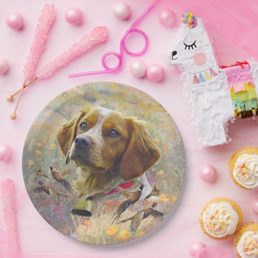 Brittany Spanisch Art , Pappteller (Party)