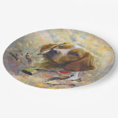 Brittany Spanisch Art , Pappteller (Schrägansicht)