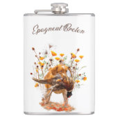 Brittany Spanisch, Jagd Fasan Tasse Flachmann (Vorderseite)