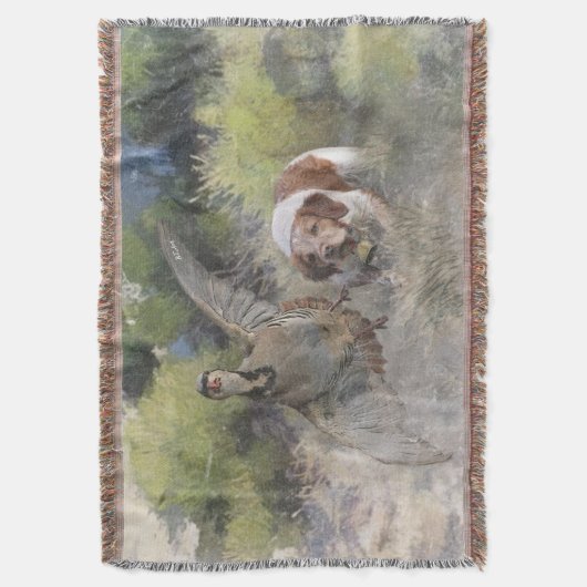 Brittany Spanisch Jagdchukar-Partridge, Art Decke (Vorderseite Vertikal)