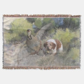 Brittany Spanisch Jagdchukar-Partridge, Art Decke (Vorderseite)