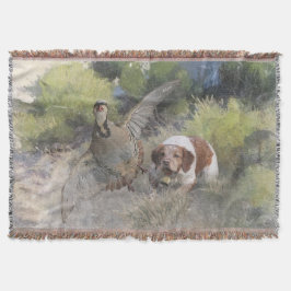 Brittany Spanisch Jagdchukar-Partridge, Art Decke