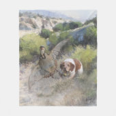 Brittany Spanisch Jagdchukar-Partridge, Art Fleecedecke (Vorderseite)