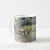 Brittany Spanisch Jagdchukar-Partridge, Art Kaffeetasse (Vorderseite Links)