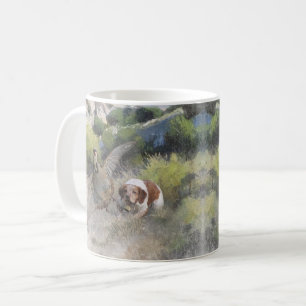 Brittany Spanisch Jagdchukar-Partridge, Art Kaffeetasse