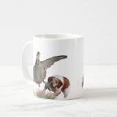 Brittany Spanisch Jagdchukar-Partridge, Art Kaffeetasse (Vorderseite Links)