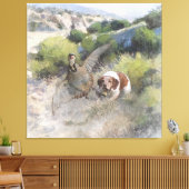 Brittany Spanisch Jagdchukar-Partridge, Art Leinwanddruck (Insitu (Wohnzimmer))