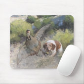 Brittany Spanisch Jagdchukar-Partridge, Art Mousepad (Mit Mouse)