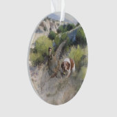 Brittany Spanisch Jagdchukar-Partridge, Art Ornament (Vorderseite)