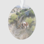 Brittany Spanisch Jagdchukar-Partridge, Art Ornament (Vorderseite)