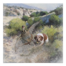 Brittany Spanisch Jagdchukar-Partridge, Art Poster