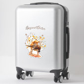 Brittany Spanisch, Jagdticker Aufkleber (Koffer)