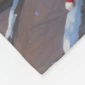 Brittany Spanisch Weihnachts-Feierliche Schneeszen Fleecedecke (Ecke)