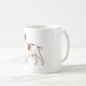 Brittany Spanische Hundekunst Kaffeetasse (VorderseiteRechts)