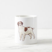 Brittany Spanische Hundekunst Kaffeetasse (Mittel)