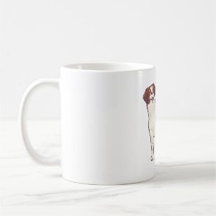 Brittany Spanische Hundekunst Kaffeetasse