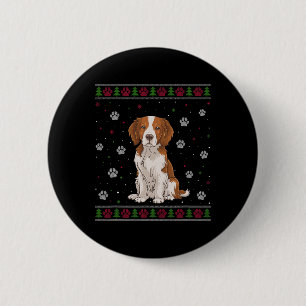 Brittany Spanische Weihnachts-Sweater Xmas Haustie Button