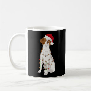 Brittany Spanische WeihnachtsLICHT Xmas Dog Lover Kaffeetasse
