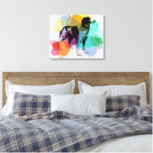 Brittany Spanischer Hund Leinwanddruck (Insitu (Schlafzimmer))