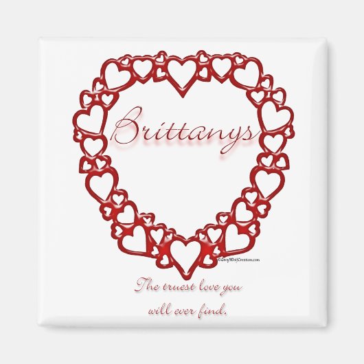 Brittany True Love Magnet (Vorne)