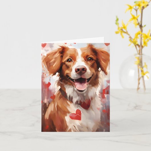 Brittany Valentinstag Karte (Gelbe Blume)