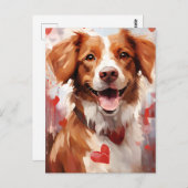 Brittany Valentinstag Postkarte (Vorne/Hinten)