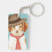 Brittany Vater Schlüsselanhänger (Rückseite)