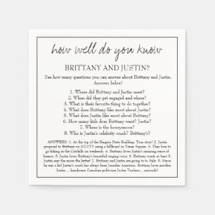 Brittany, was weißt du? Lustige Hochzeitsfeier Serviette