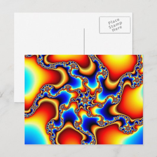 Brittle - Fraktal Postcard Postkarte (Vorne/Hinten)