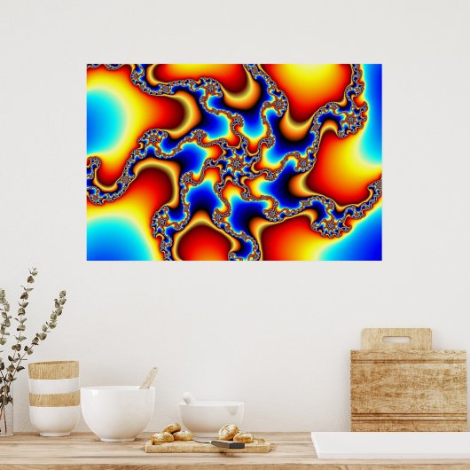 Brittle - Fraktal Poster (Küche)