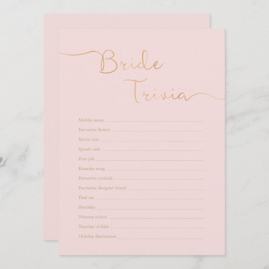 Brittney Bing Einladung (Vorne/Hinten)