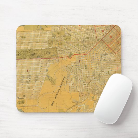 Britton and Rey's Guide Map Mousepad (Mit Mouse)