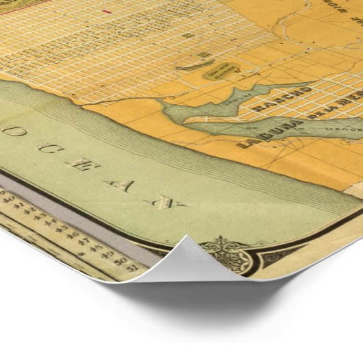 Britton and Rey's Guide Map Poster (Ecke)