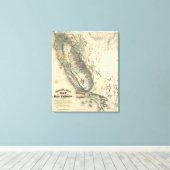 Britton and Rey's Map of California Leinwanddruck (Insitu (Holzboden))