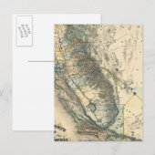 Britton and Rey's Map of California Postkarte (Vorne/Hinten)