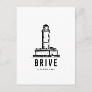 BrivelaGaillarde Das Wasserburg Vintage Plakat Postkarte
