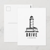 BrivelaGaillarde  Le Chateau dEau  Affiche Vintage Postkarte (Vorne/Hinten)