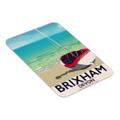 Brixham beach Devon vintage travel poster Magnet (Rechte Seite)