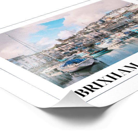 Brixham, Devon Fotodruck (Ecke)