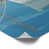 Brixham Devon Seereise Reiseplakat Poster (Ecke)