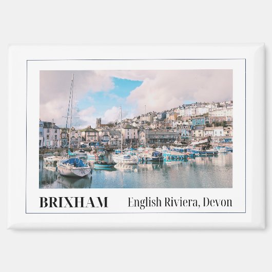 Brixham, englische Riviera, Devon, England Magnet (Vorderseite)